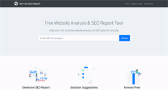 Desktop Screenshot of myfreeseoreport.com