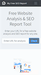 Mobile Screenshot of myfreeseoreport.com